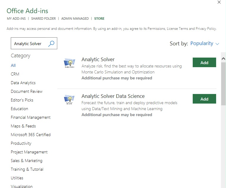 Get Started With Analytic Solver Cloud Solver